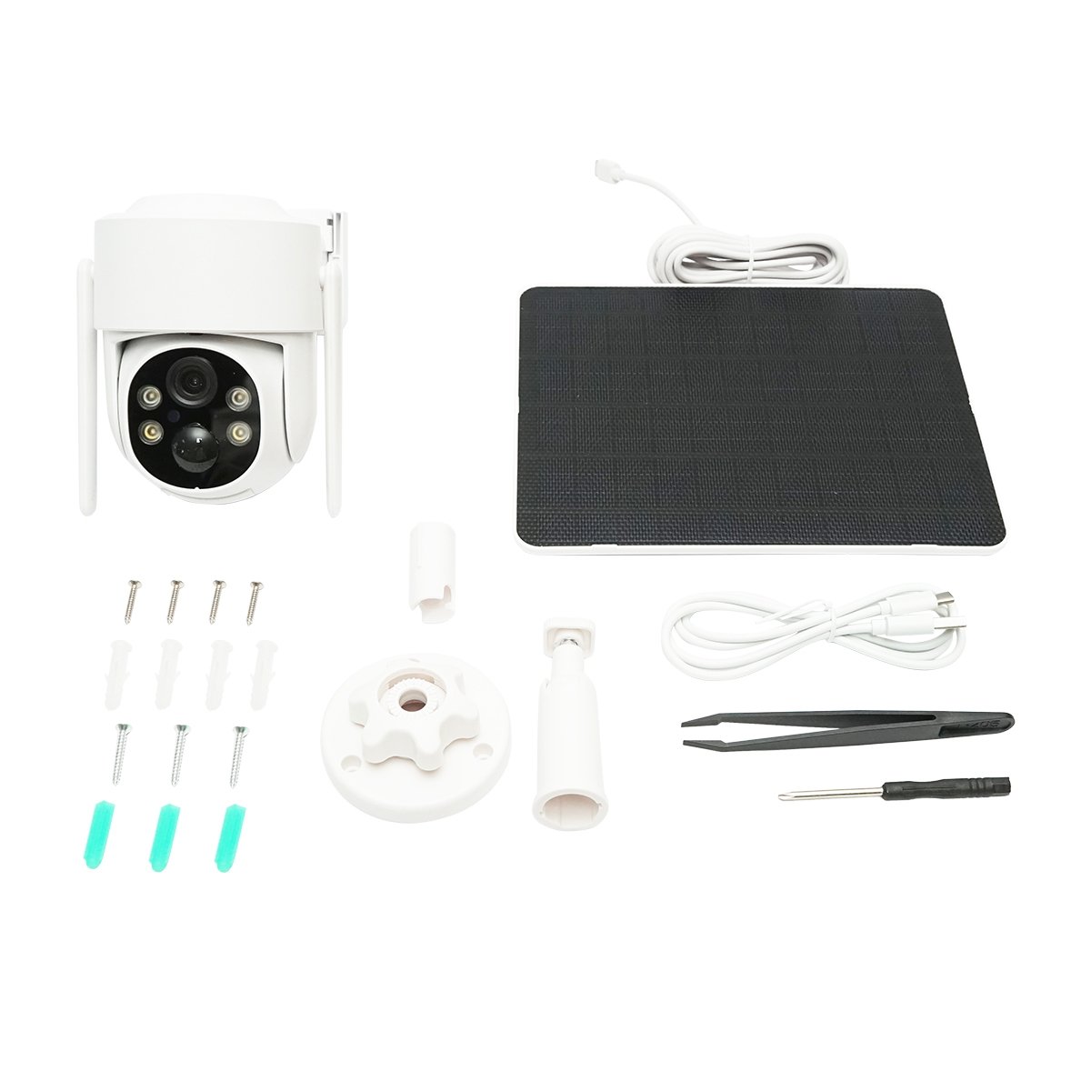 Camera supraveghere 4MP, WIFI rotativa cu panou solar 5W, PTZ, 1080P, UBOX